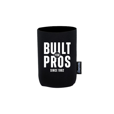 Built for Pros Can Koozie Front Image on white background