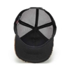 Image of a camo hat with black mesh back and black Exmark logo