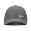 A gray baseball cap with the Exmark logo embroidered on the front left panel.